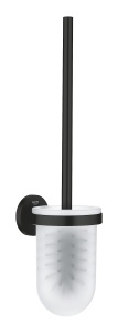 Set de Perii pentru Toaleta GROHE Start, Montare Fara Gauri, Negru Mat