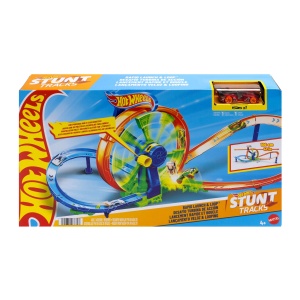 Set de pista Hot Wheels cu looping si masina Die-Cast 164, cu maner pentru transport - Img 7