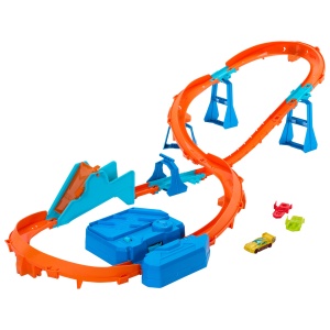 Set de pista Hot Wheels Deluxe cu accelerare, 164, 3 variante de constructie - Img 6