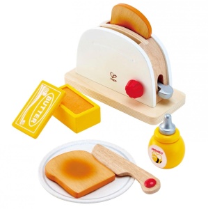 Set de prajitori de paine pop-up Hape| Joc de fantezie de bucatarie cu accesorii pentru micul dejun pentru copii de la Hape