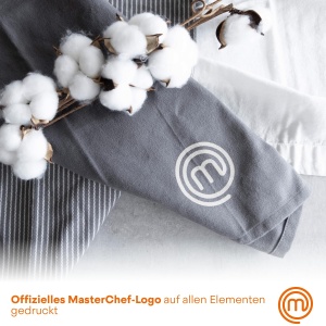 Set de prosoape de bucatarie MasterChef, 100 bumbac, gri, 4 bucati - Img 5
