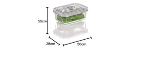 Set de recipiente vidate CASO VacuBoxx E-Set din sticla borosilicata BPA-free rezistente la temperaturi ridicate - Img 4