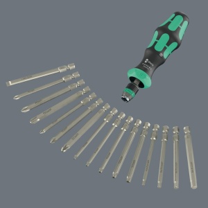 Set de scule Wera Kraftform Kompakt 60 RA-R, 17 piese, cu mecanism de ratchet - Img 9