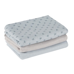 Set de Scutece Textile Roba Organic Lil Planet - 80 x 80 cm - Bio Bumbac - Albastru