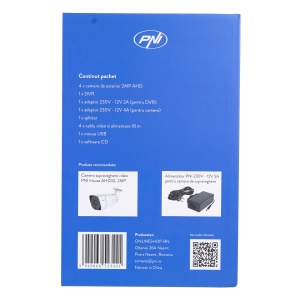 Set de supraveghere video AHD PNI House PTZ1300, 4 camere, Full HD, IP66 - Img 8