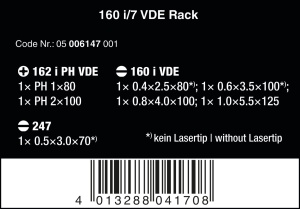 Set de surubelnite izolate Wera 05006147001, 7 piese, VDE, 1000V - Img 2