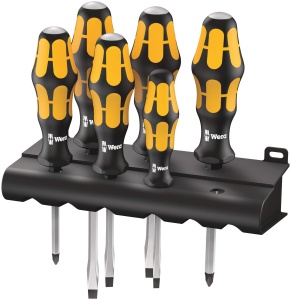 Set de surubelnite Wera Kraftform Plus 9326, 6 piese, cu cap integrat, multicolor
