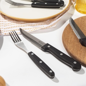Set de Tacamuri Steak Russell Hobbs, 12 piese, inox, ergonomic, pentru 6 persoane - Img 6