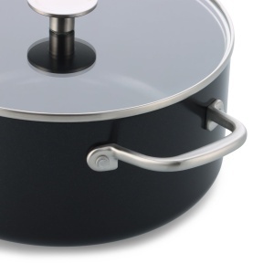 Set de Tavi din Aluminiu Forgiat KitchenAid, 4 Piese, 20 cm si 24 cm, Negru - Img 4