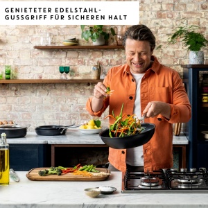 Set de tigai Jamie Oliver by Tefal, 5 piese, inductie, antiaderente, negru - Img 6