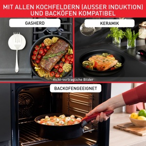 Set de tigai Tefal Ingenio Easy On 4 piese, 222426 cm, antiaderente, cu maner detasabil - Img 7