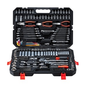 Set de unelte mecanic VEVOR 314 piese, din otel CR-V, cu cutie de transport
