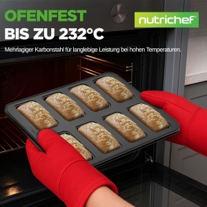 Set de unelte pentru copt NutriChef 42 piese, antiaderent, otel carbon - Img 8