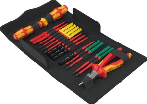 Set de unelte Wera Kraftform Kompakt VDE 17, 21 piese, cu cutter si tool finder