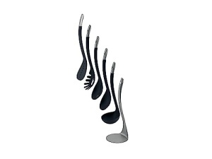 Set de ustensile de bucatarie Joseph Joseph Nest 100 5 piese compact negruinox - Img 4
