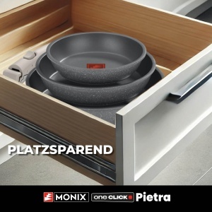 Set de Vase de Gatit MONIX One Click, Aluminiu Forjat, 8 Piese, Antiaderent - Img 3