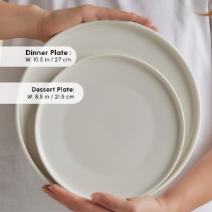 Set de Vase KARACA Stream Bone Felix XL, 18 piese, pentru 6 persoane, portelan alb - Img 7