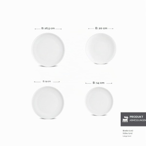 Set de Vesela Karaca Streamline New Saturn 24 piese pentru 6 persoane, Alb, Portelan - Img 2