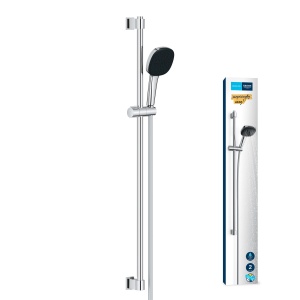 Set dus GROHE Vitalio Comfort 110, 2 moduri de jet, crom, 1750mm furtun