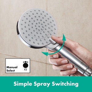 Set dus hansgrohe Vernis Blend, 0,65m, 2 tipuri de jet, crom - Img 5