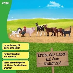 Set Figurine Ferma Schleich 77533 7 Piese Diverse Animale - Img 6