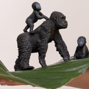Set Figurine Gorilla Familie Schleich WILD LIFE, 3 piese, Detaliu si Calitate - Img 2