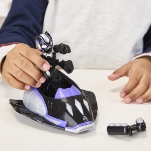Set Figurine Marvel Iron Man si Black Panther cu Vehicul, 7.6 cm - Img 5
