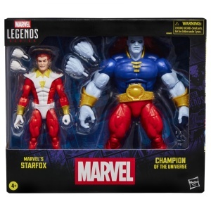 Set Figurine Marvel Legends - Starfox si Champion of the Universe, 15 cm, 4 accesorii - Img 1