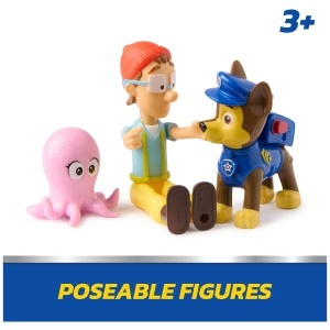 Set Figurine Paw Patrol Chase si Captain Turbot cu Octopus, 6 cm si 10 cm - Img 3
