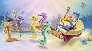 Set Figurine PLAYMOBIL Princess Magic 71500 cu Seepferdchen si Dekomuscheln - Img 2
