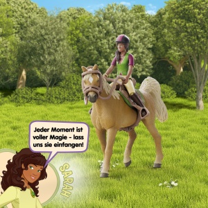 Set Figurine Schleich HORSE CLUB Sarah si Mystery, 6 piese, pentru copii 5-12 ani - Img 2