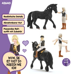 Set Figurine Schleich Horse Club Tori si Princess, 8 Piese, pentru Copii de la 5 Ani - Img 3