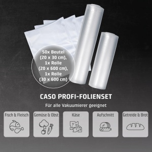 Set folii pentru vidat CASO Profi BPA-free rezistente ideale pentru sous-vide - Img 5