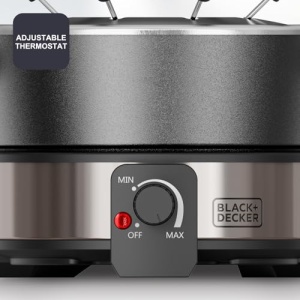 Set fondue electric BlackDecker BXFC1000E 1000W 2L Termostat reglabil - Img 4