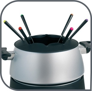 Set Fondue Electric Tefal EF3000, 1200W, pentru 6 Persoane, ArgintiuNegru - Img 4