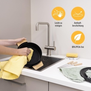 Set Fondue Tristar FO-1108, 1.5L, pentru 8 persoane, Negru si Bambus - Img 6