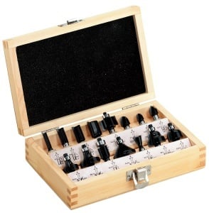 Set Frase Metabo Frasersortiment-SP 15 piese pentru lemn, diverse dimensiuni