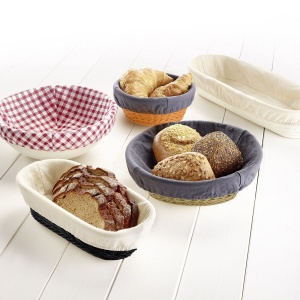 Set Garkorb pentru Paine Westmark 2 piese, PeddigrohrBaumwolle, 17 cm, Hellbeige - Img 5
