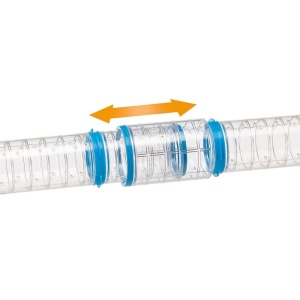 Set Hamster Ferplast Tube Accesorii pentru Cusca Hamster 9 bucati in total Hamster Tunnel Tube cu orificii de ventilatie curbe si fitinguri incluse KI - Img 5