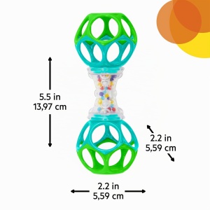 Set Jucarii pentru Bebei Bright Starts Oball - 2 Piese, BPA-fri, Unisex - Img 9