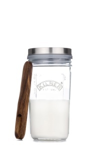 Set Kefir Kilner, 500 ml, cu capac din inox si carte de retete