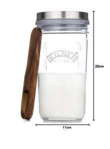 Set Kefir Kilner, 500 ml, cu capac din otel inoxidabil si accesorii - Img 11