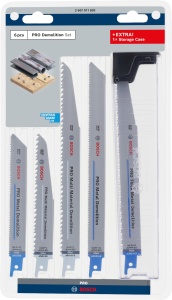 Set lame fierastrau sabie Bosch PRO Demolition 6 piese pentru metal si materiale compozite - Img 2