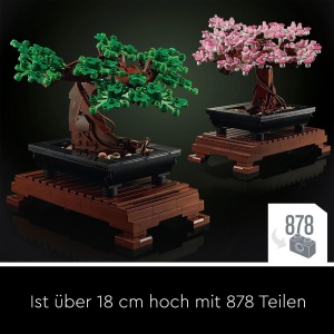 Set LEGO Bonsai pentru Adulti, Model 10281, 878 Piese, Decoratiune Interioara - Img 5