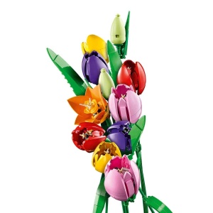 Set LEGO Botanicals Buchet de Lalele 11501 - 14 Lalele Colorate, DIY Decoratiune - Img 6