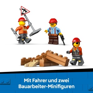 Set LEGO City Bulldozer Galben 60466 682 Piese cu Mini-Figuri si Accesorii - Img 6