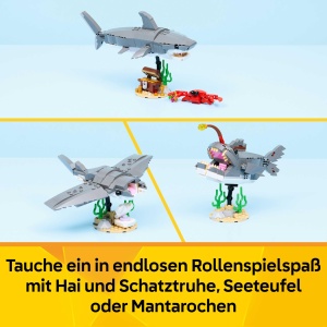 Set LEGO Creator 3-in-1 Wilder Hai 31381 - 379 piese, pentru copii de la 8 ani - Img 3