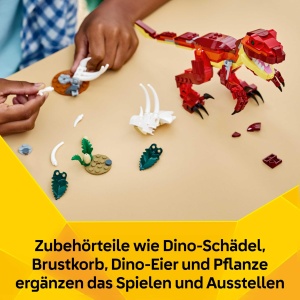 Set LEGO Creator 3in1 Dinozauri - Velociraptor, Stegosaurus, Pterosaur, 283 piese - Img 7