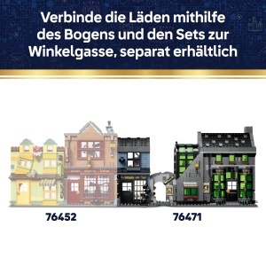 Set LEGO Harry Potter - Magazinul Borgin si Burkes si Kesselladen, 8 Minifigurine - Img 7