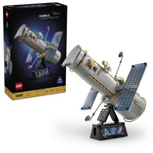 Set LEGO Icons Hubble Telescop - 1252 piese, model 3D, pentru adulti